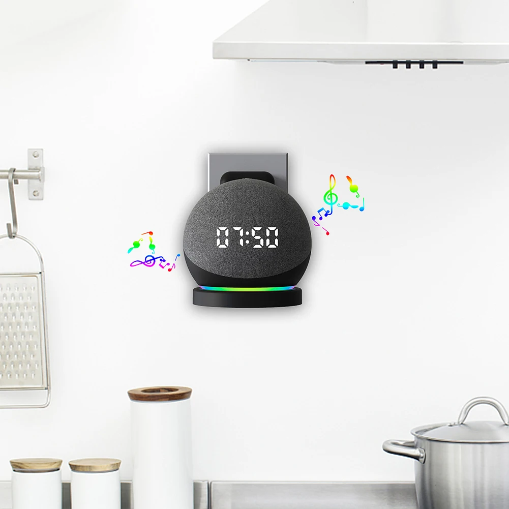 Amazon Speaker Echo Dot 5 - Support mural de haut-parleur en plastique,