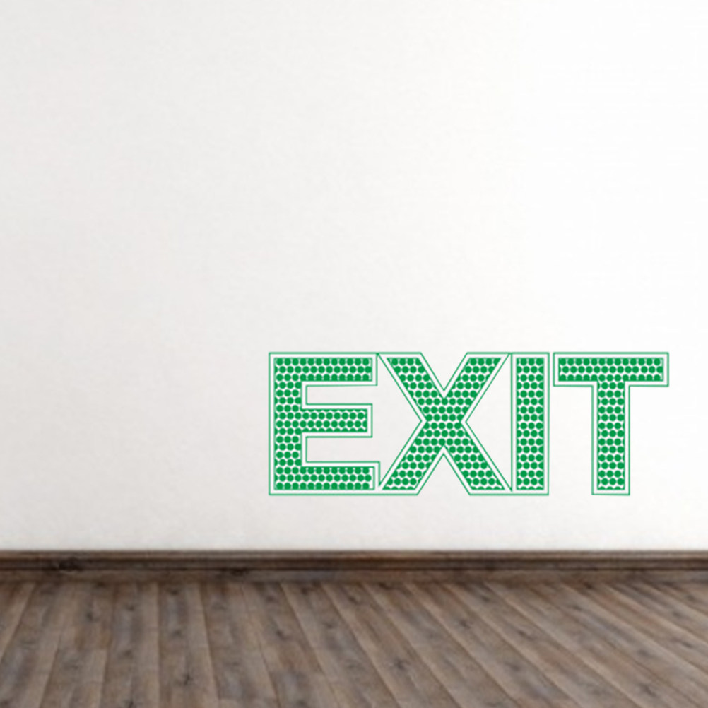 Autocollant de sécurité mural  - Emergency Exit Sign avis et prix